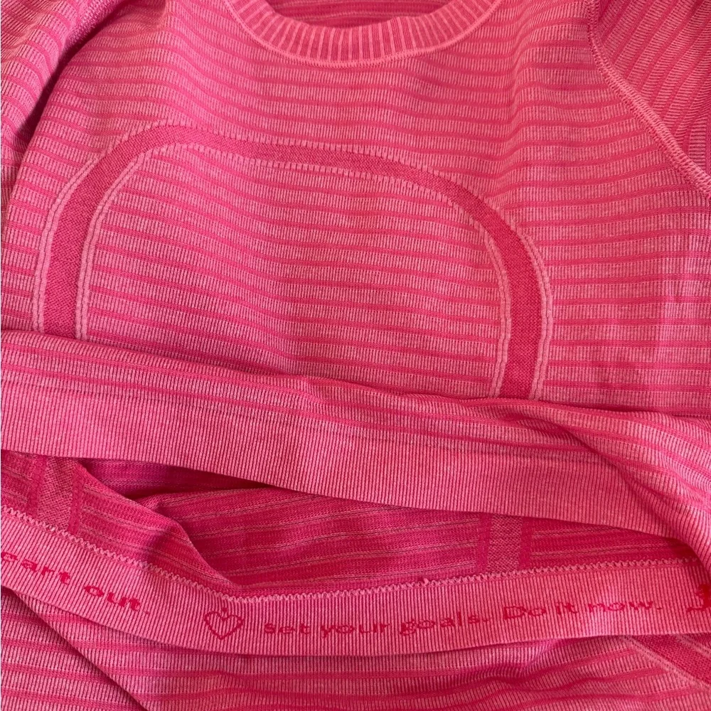 Lululemon Swiftly Tech Long Sleeve Top Rugby Stripe Tonal Heathered Boom Juice 4
